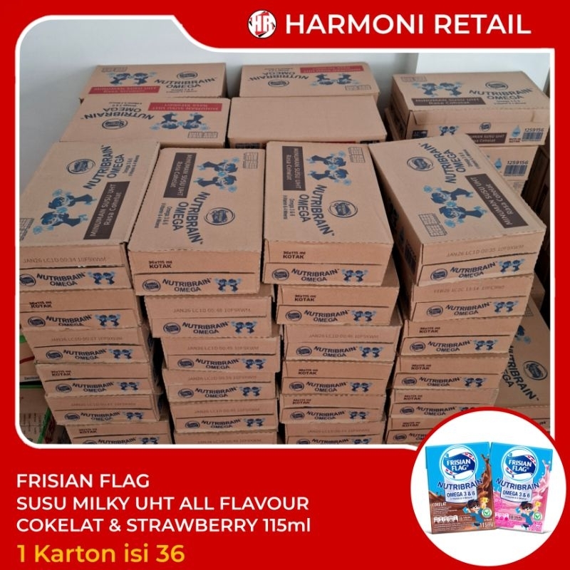

Susu UHT Bendera Frisian Flag Nutribrain 110ml 1 DUS isi 36pcs
