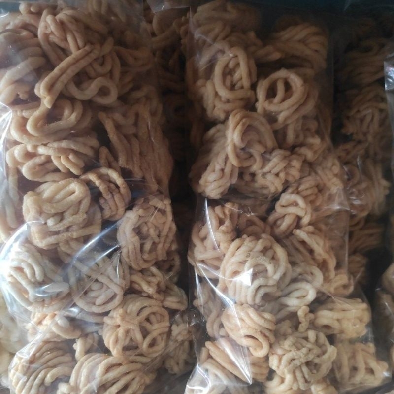 

kerupuk sanggul keriting kulit ikan