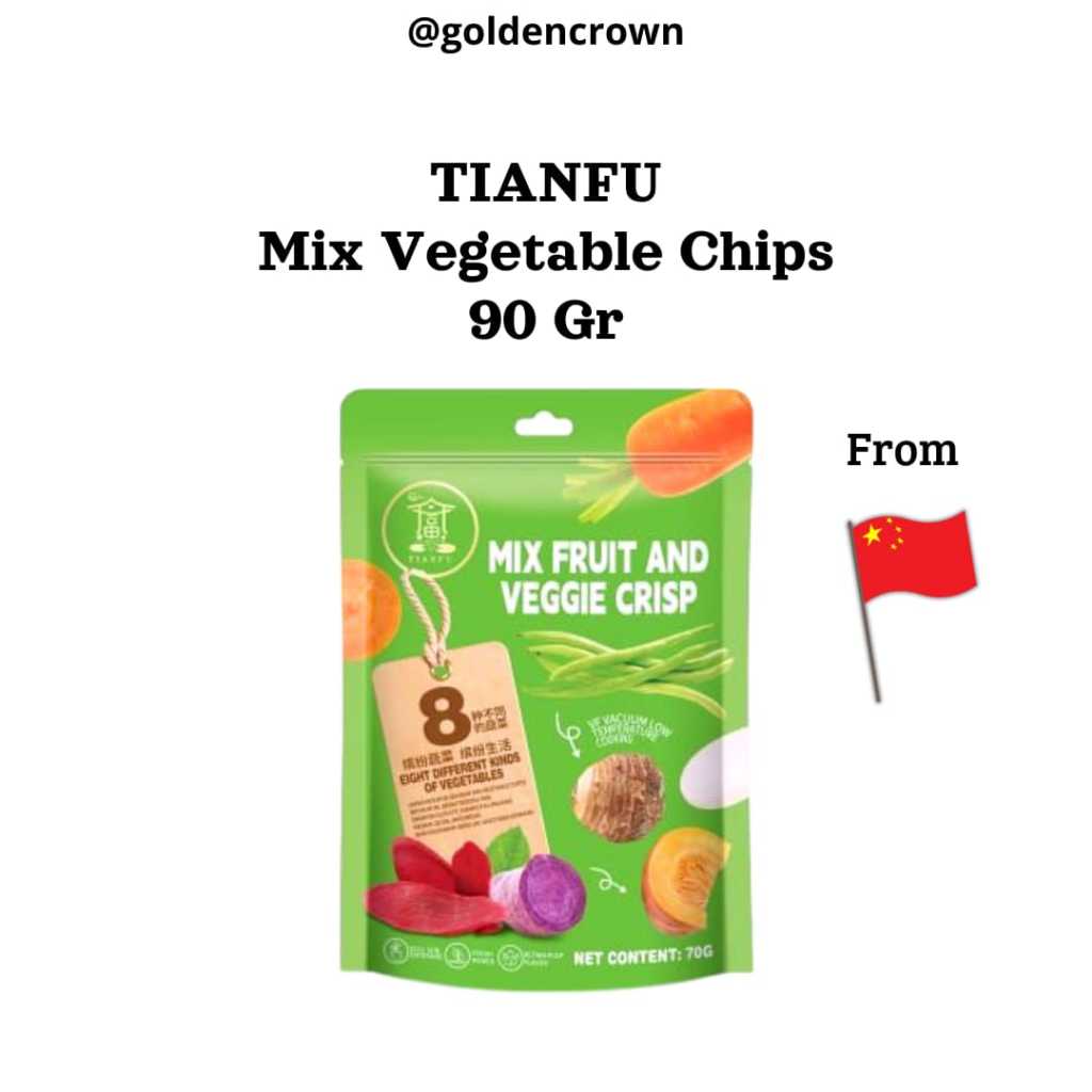 

TIANFU Mix Vegetable Chips / Aneka Keripik Sayuran 90g
