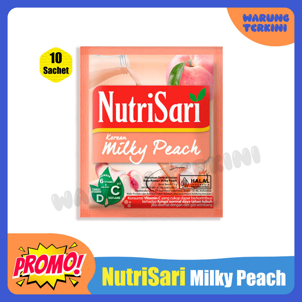 

Nutrisari Milky Peach 1 Renceng || Minuman Menyegarkan