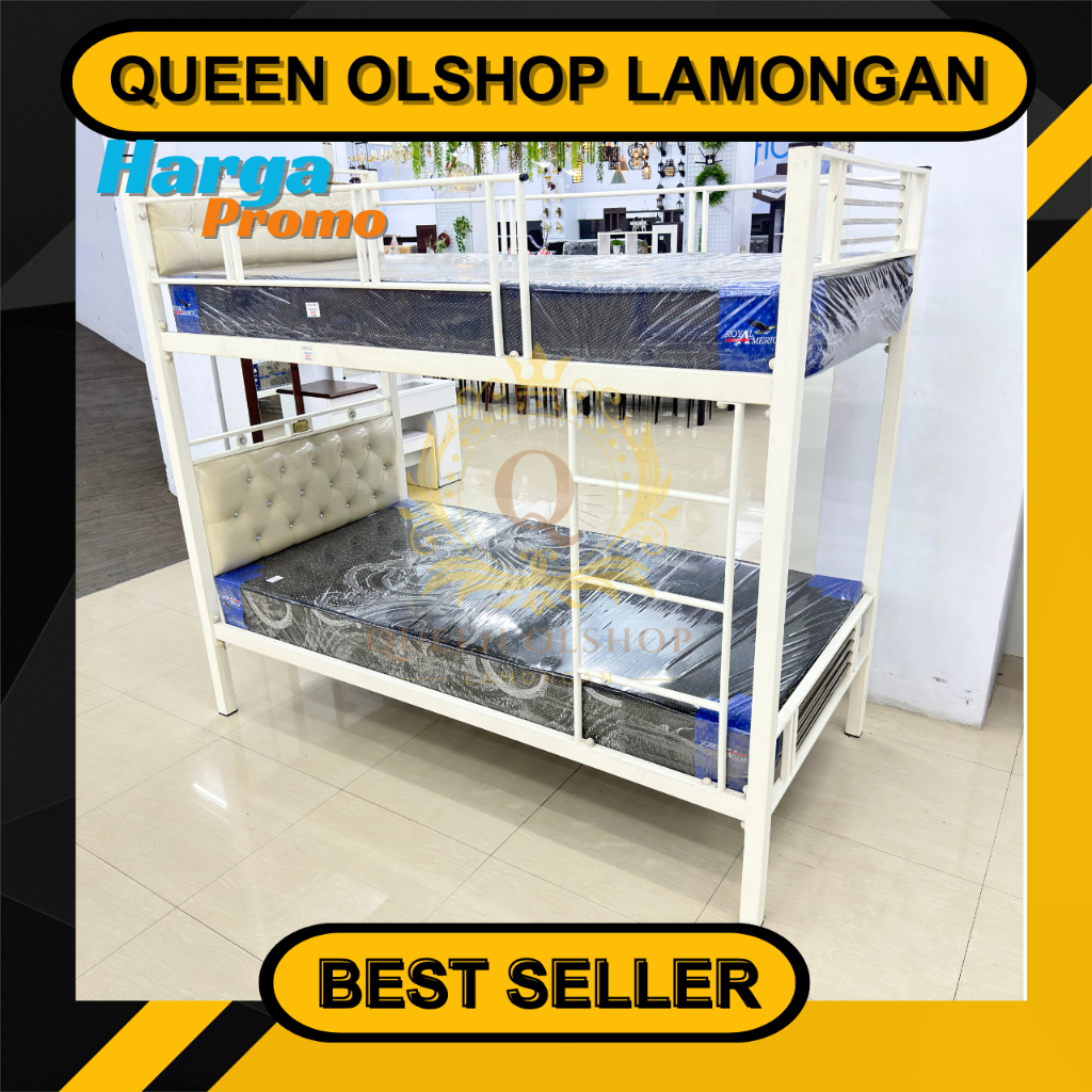 Ranjang Susun Tingkat Cleopatra Besi 100x200