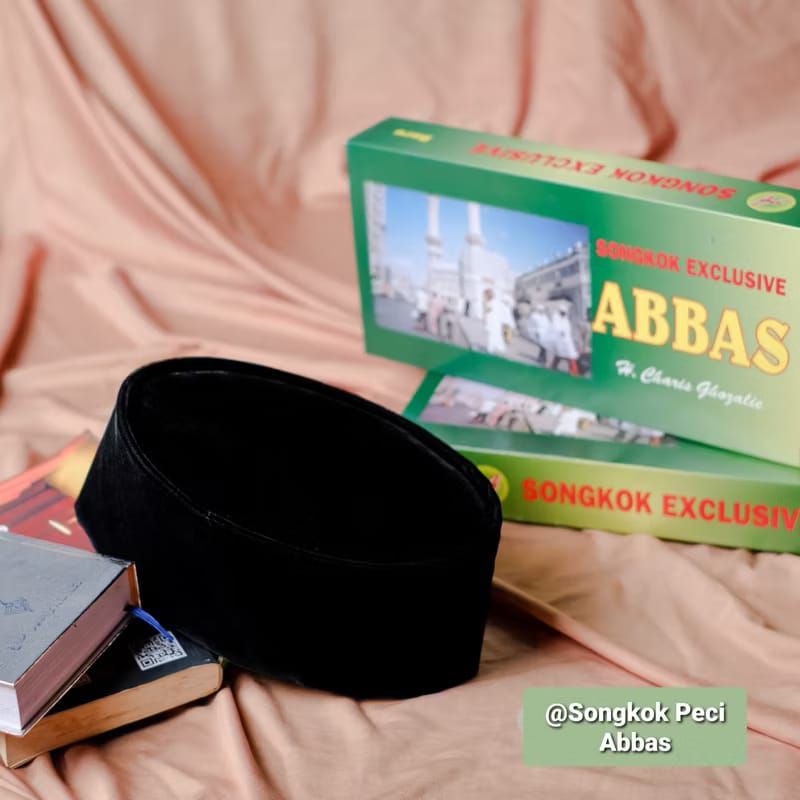 SONGKOK ABBAS/KOPYAH ABBAS/PECI ABBAS  [HITAM]Dewasa/anak