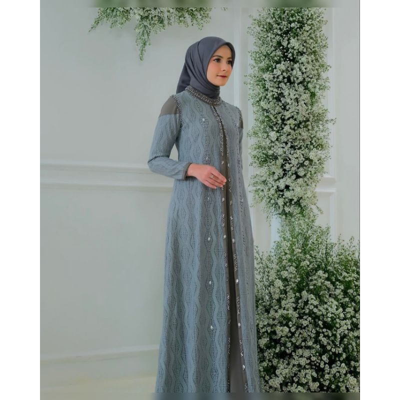 SARAH BROCADE DRESS ORIGINAL by JAVINA OFFICIAL / DRESS SARAH BRUKAT ORI JAVINA  /  GAMIS JAVINA /  