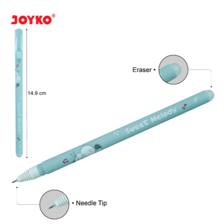 

Erasable Gel Pen Pulpen Bisa Dihapus Joyko GP-334 Shokyo 7 Gel 0.5 mm Pulpen sekolah pulpen kantor
