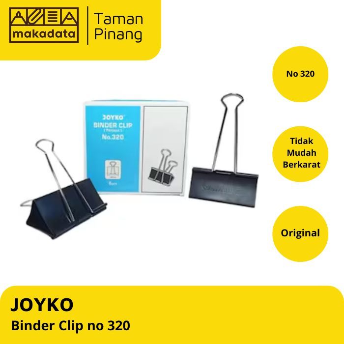 

BINDER CLIP / KLIP KERTAS JOYKO 15 MM NO.320 ( 1 PCS)