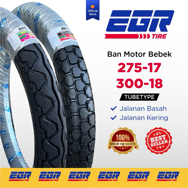 EGR TIRE ban luar motor Vario Supra Vega Revo Jupiter velg 17 ukuran 275-17 & 300-18