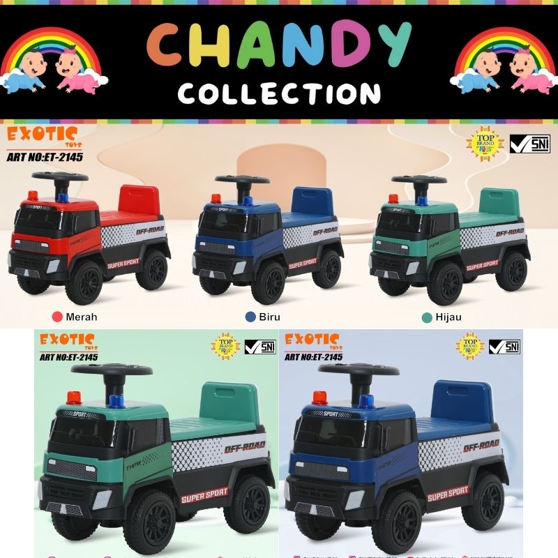 MAINAN ANAK MOBIL MOBILAN RIDE ON EXOTIC ET 2145 ( MOBIL PEMADAM)