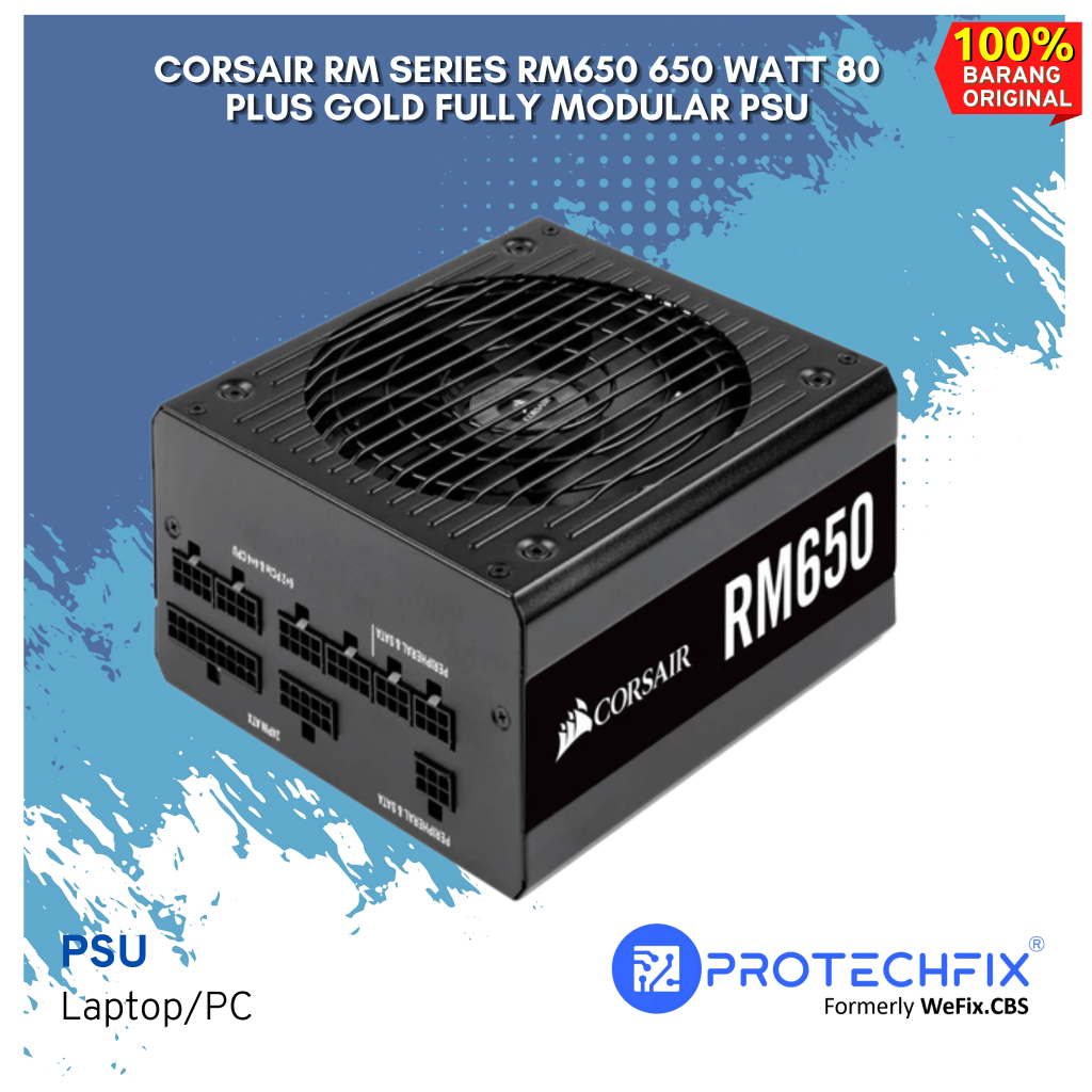 Corsair RM Series RM650 650 Watt 80 PLUS Gold Fully Modular PSU