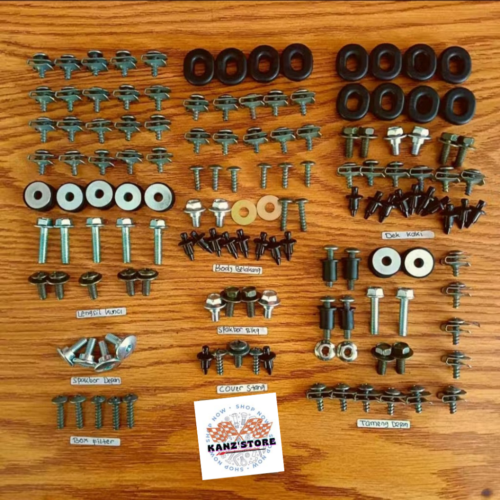 Baut Body Motor Yamaha NMAX Old Fullset / Baut Full Body Motor Nmax Old 2016-2019