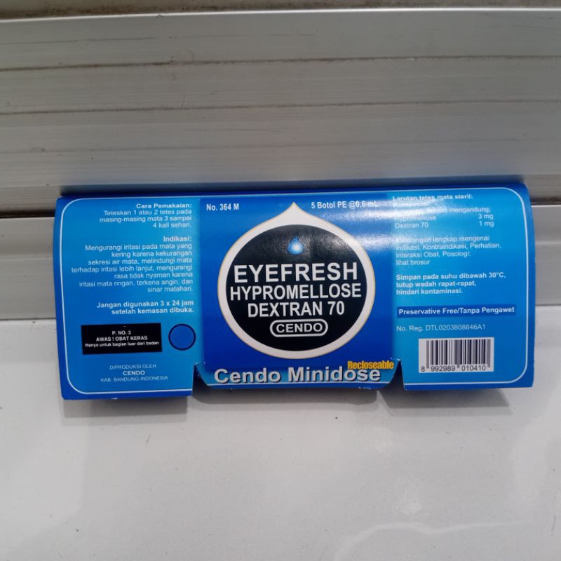 Cendo EYEFRESH minidose - tetes mata