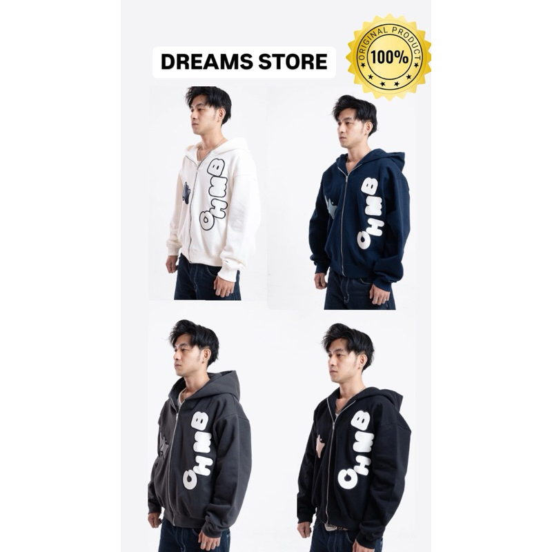 Boxy Zip Hoodie Chambredelavain- Sensational