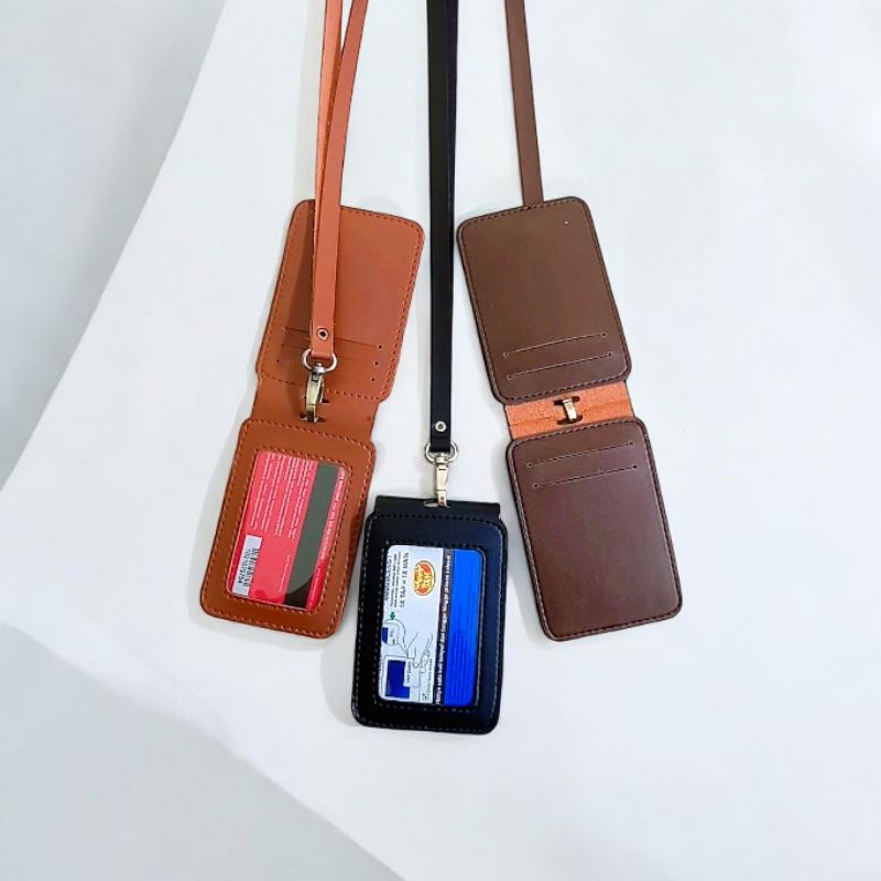 

ID Card Holder Magnet Name Tag Kulit Model Saku Banyak Termurah Berkualitas