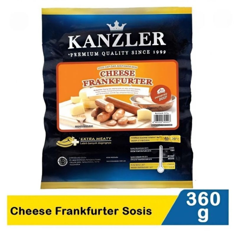 

Kanzler Cheese Frankfurter (Sosis Keju) 360G