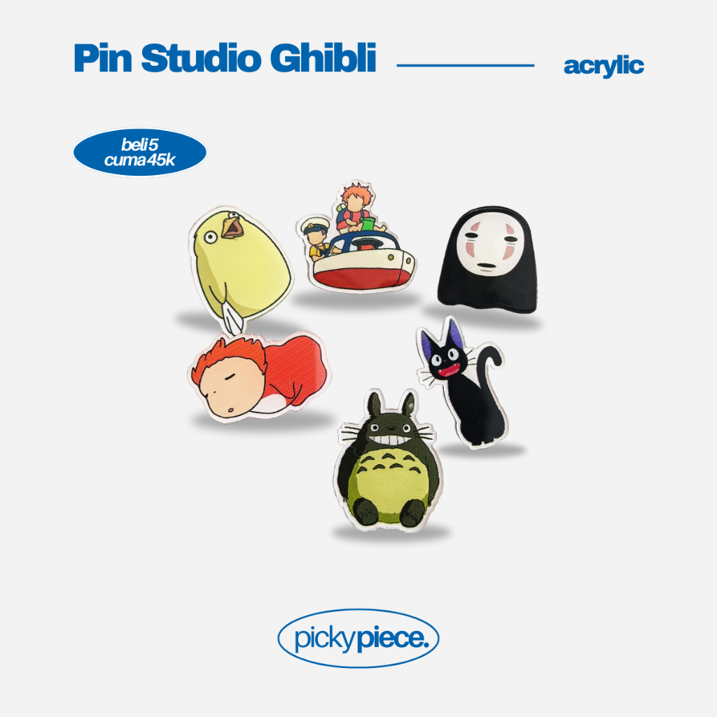 Pin Studio Ghibli Akrilik