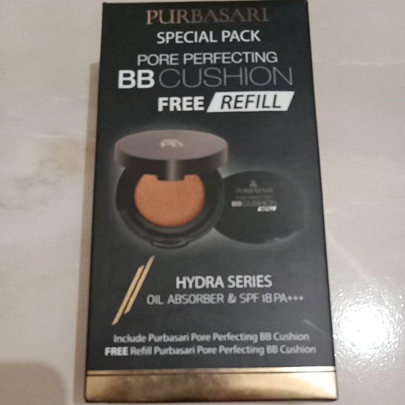 Purbasari BB Cushion Splecial Pack Free Refill Variant Caramel