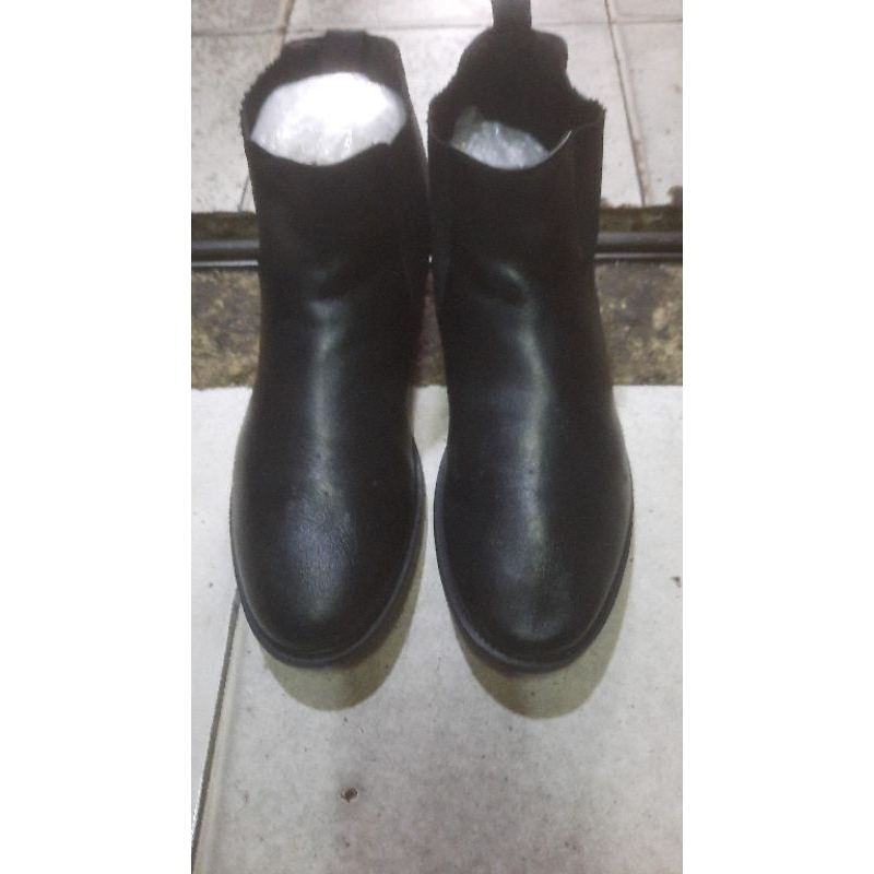 sepatu boots kulit prabu size 43