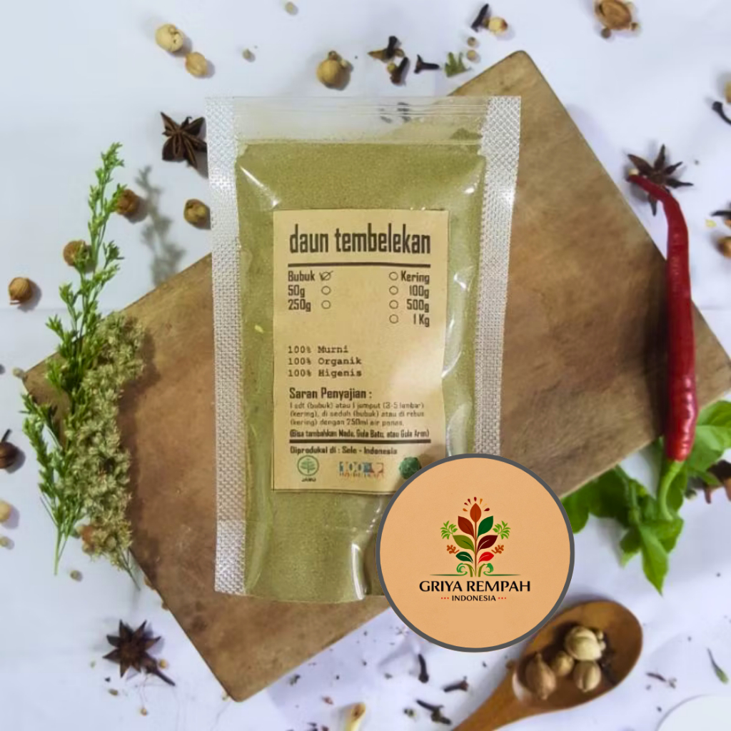 

DAUN TEMBELEKAN BUBUK 100 GRAM Saliara Lantana Camara Rempah Herbal Simplisia Alami Tradisional untuk Kesehatan & Ramuan Jamu Tahi Ayam