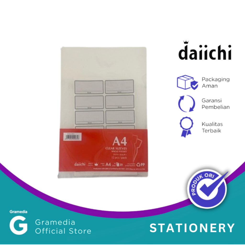 

Daiichi Clear Sleeves 9001 A White / 12Pc