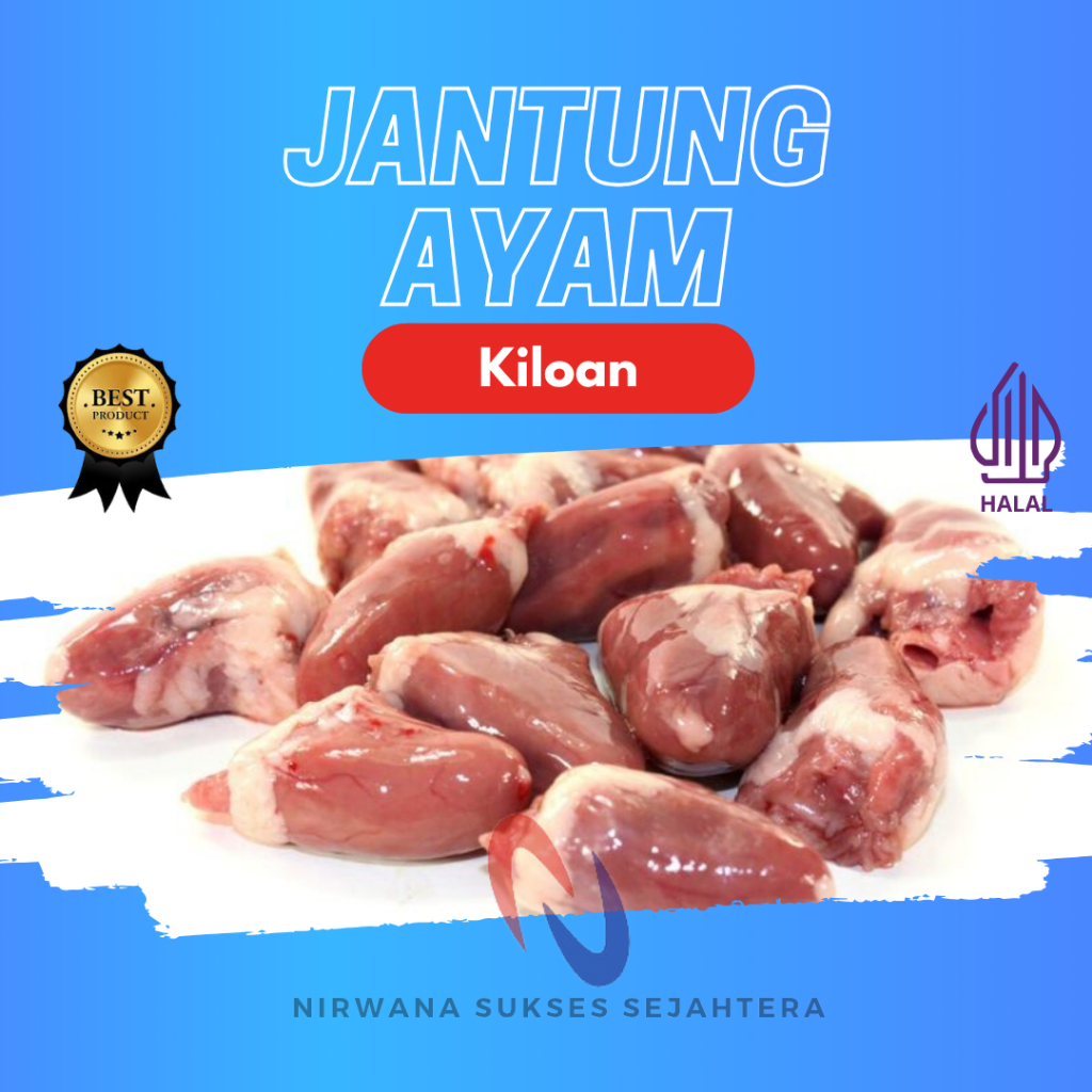 

JANTUNG AYAM BROILER BERSIH / BROILER CHICKEN HEART