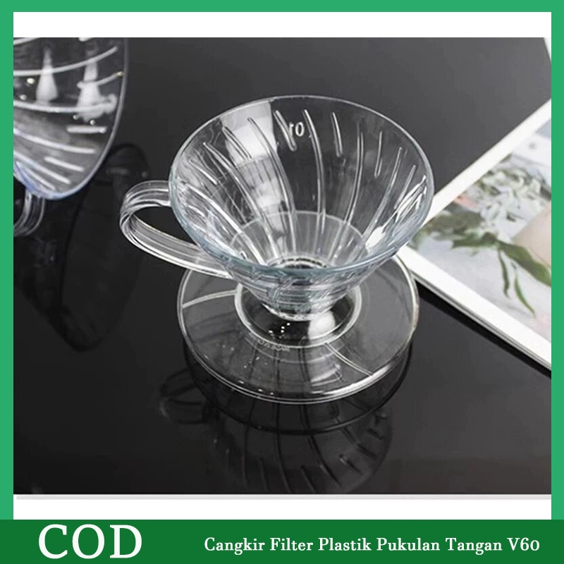 Cangkir Filter Plastik Pukulan Tangan V60 Punch Cup Cangkir Filter Besar Set Cangkir Filter Tetes Me