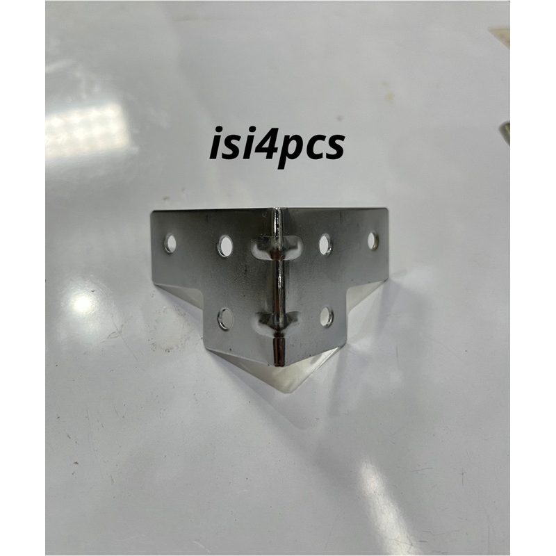 SIKU L HARDCASE / SIKU POJOK SE506 SILVER, ISI 4 PCS