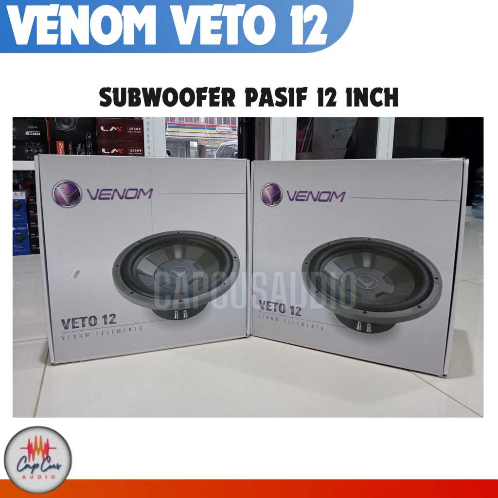 Subwoofer VENOM ELEMENTO VETO 12 Pasif 12 Inch