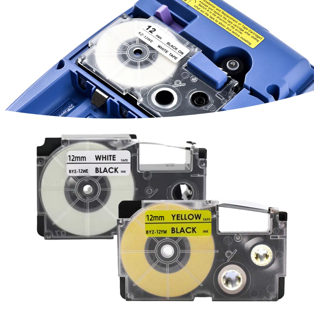 

Tinta Label it 12mm Compatible Casio EZ Label Tape CW-L300 KL-780 KL-120 for Casio Label