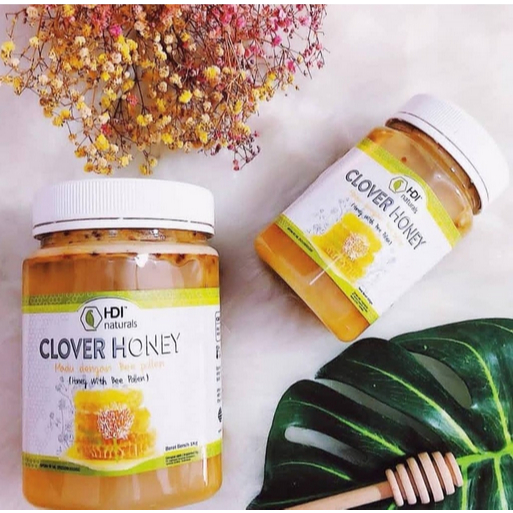 

MADU CLOVER 250 GR + 500 GR FREE SENDOK ASLI BEE POLLEN | MADU MURNI ORIGINAL