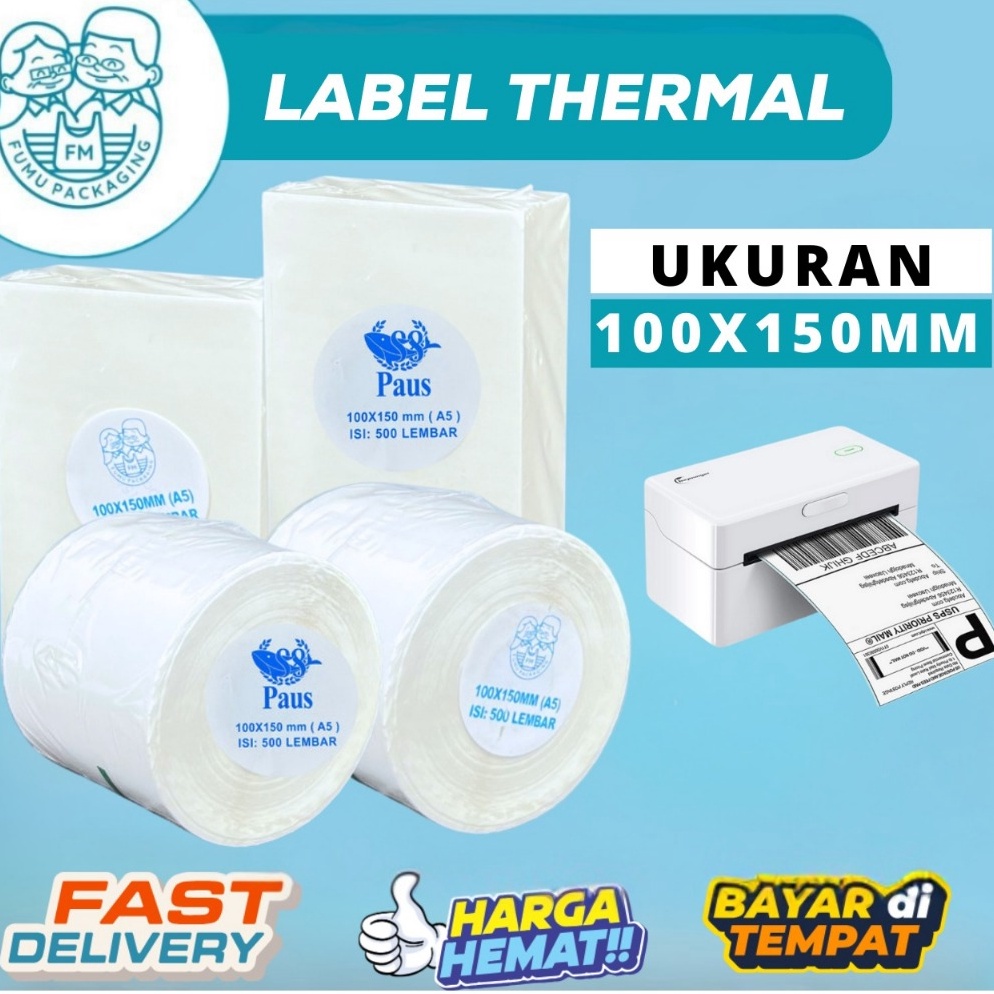 

KODE C13G Label stiker Thermal 1x15mm Waterproof Sticker Label Continuous Label Kertas Isi 5pcs Tidak Luntur Lem Kuat Grosir