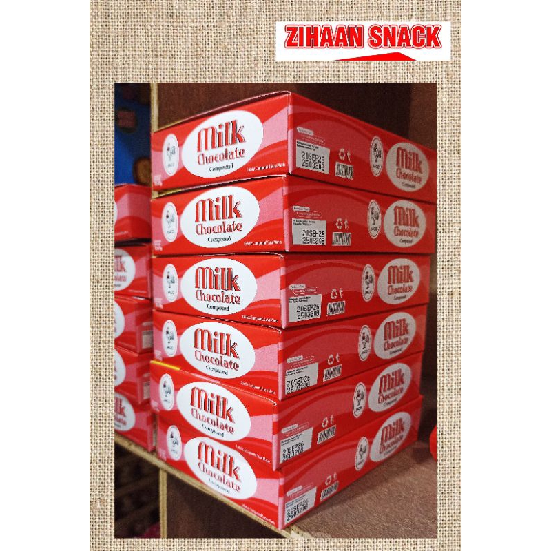 

Classica2106 Milk Chocolate Compound Cokelat Milk Ayam Jago 1Box Isi 12 Pcs + 1 Bonus