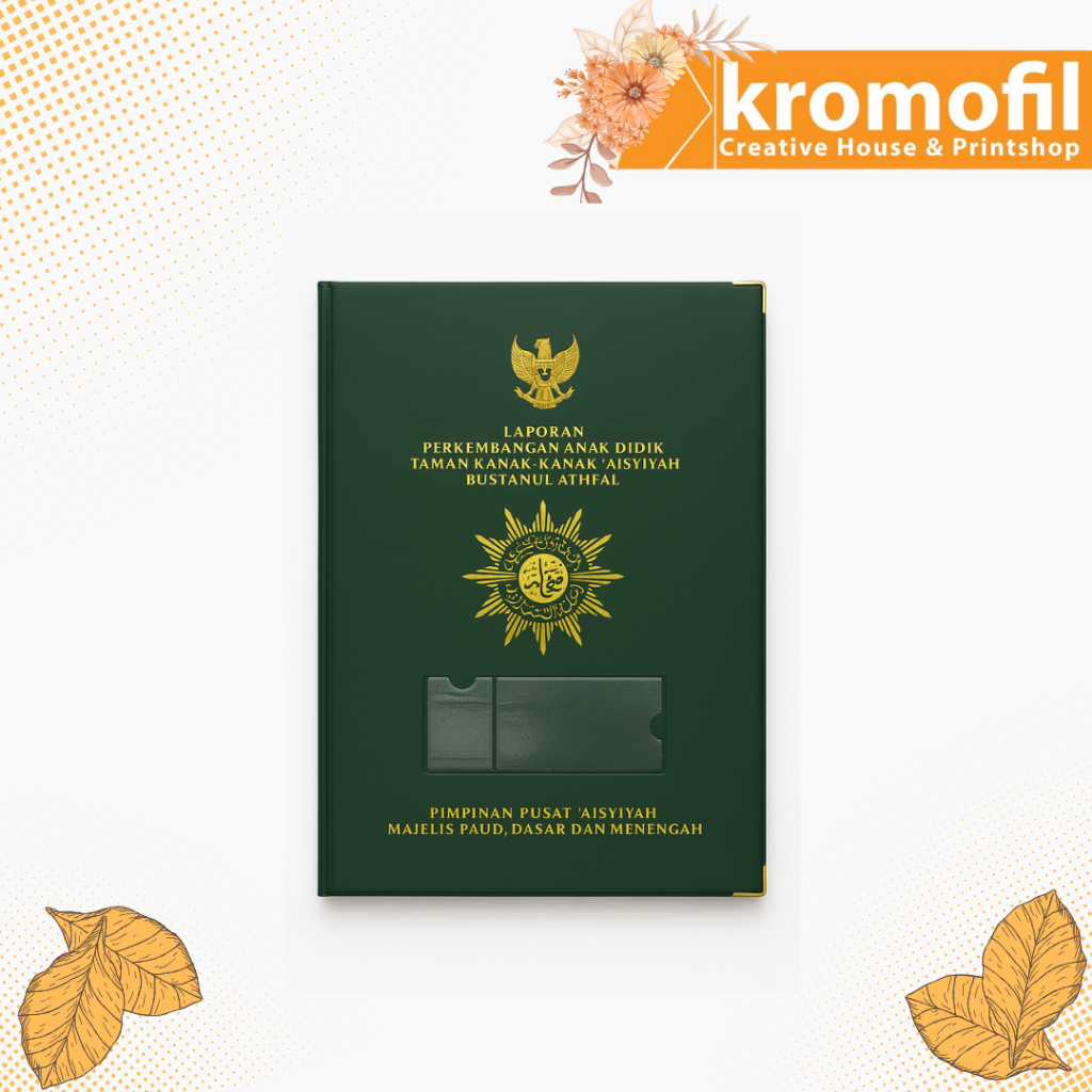 

Map Raport TK/PAUD Aisyiyah Ukuran Folio - Warna Hijau Tua Sampul Raport Sekolah Formal