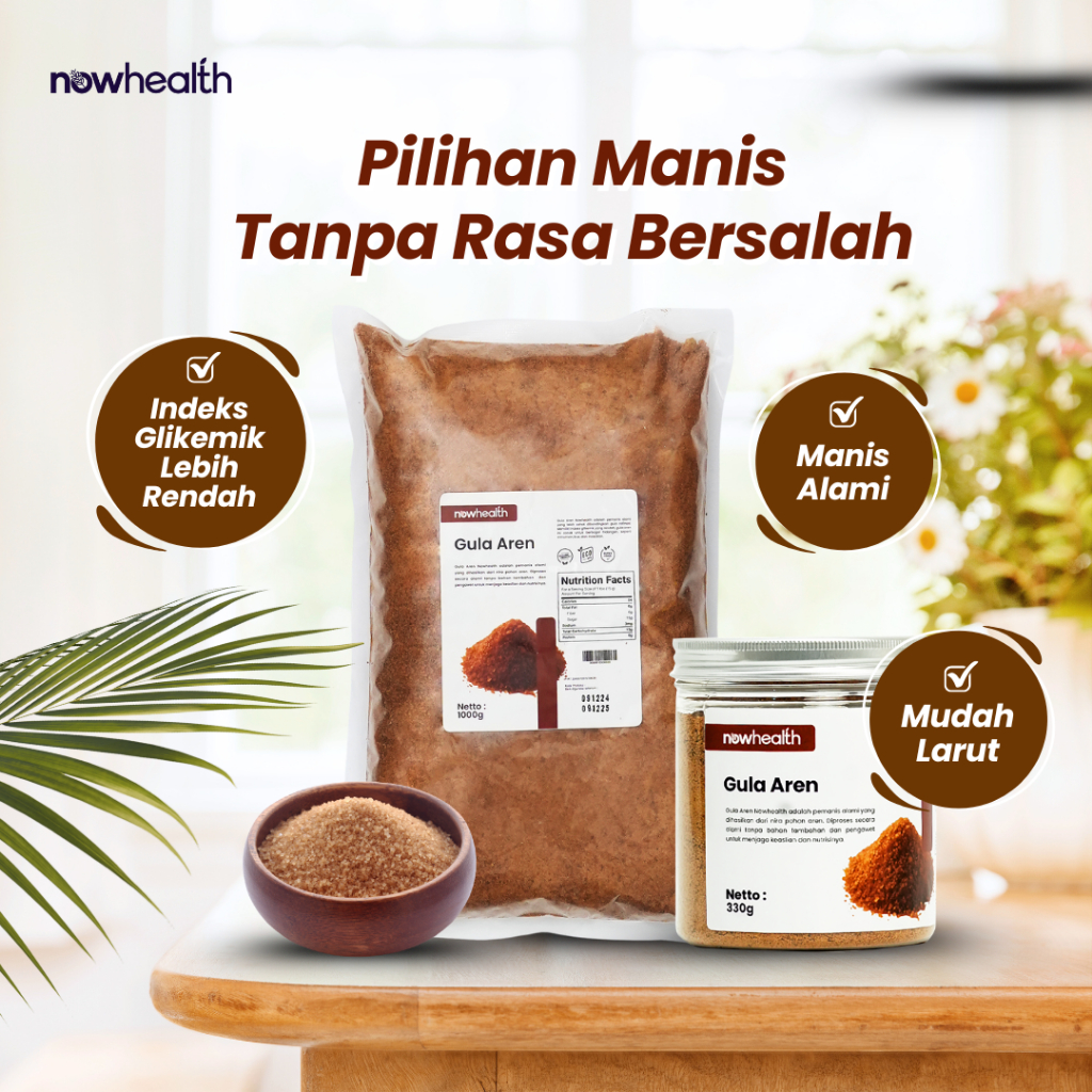 

Gula Aren Bubuk 1 Kg Gula Semut Palm Sugar Pemanis Alam Tanpa Campuran