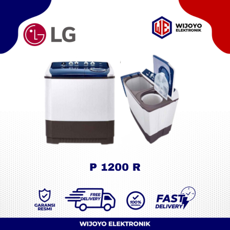 MESIN CUCI LG WP 1200 R 12KG 2 TABUNG 1200R LOW WATT