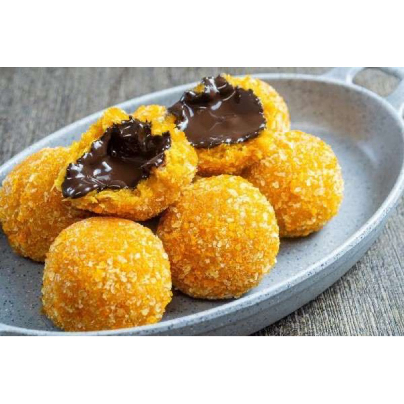 

Bola Bola Ubi Coklat Lumer Isi 6Pcs Coklatnya lumer dimulutt