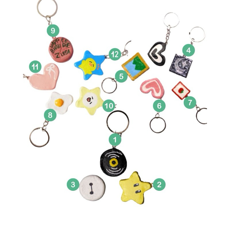 Gantungan Kunci Clay | Gantungan Kunci Clay Custom