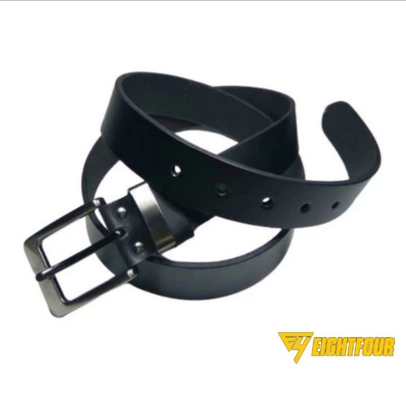 Ikat Pinggang Asli Kulit/Sabuk Kulit Pria Warna Hitam-Coklat