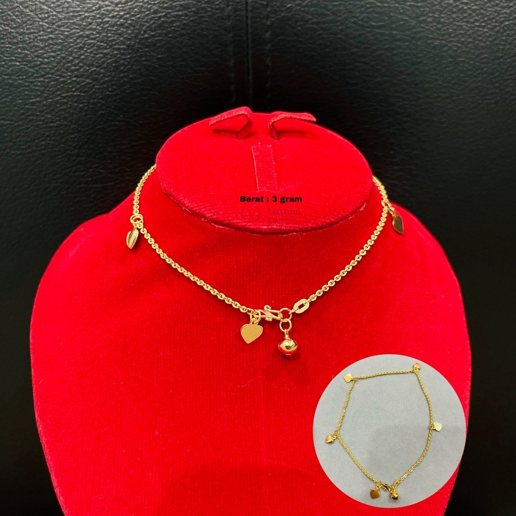 KODE L47N Gelang Kaki Dewasa Emas Muda