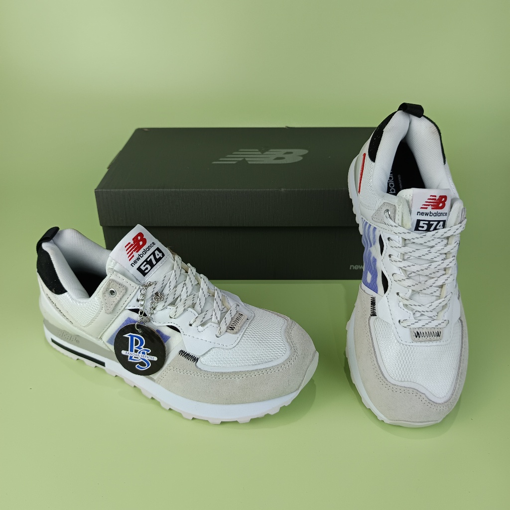 Sepatu 574 white Grey Blue