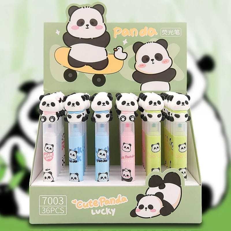 

[ORGM] Alat Tulis Kantor Highlighter Warna Motif Panda isi 3 Warna
