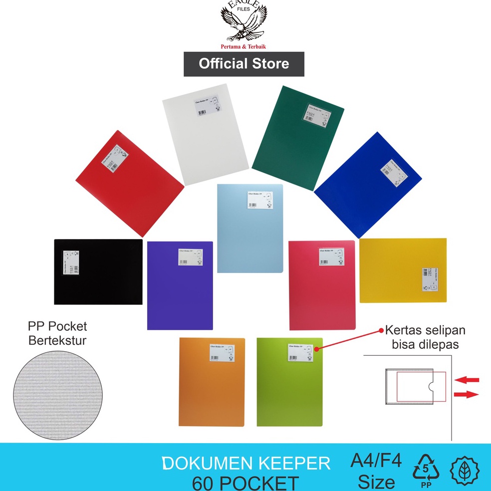 

KODE G78L Dokumen Keeper Clear Holder Document Keeper Display Book EAGLE A4 F4 6 Pocket Map File Dokumen