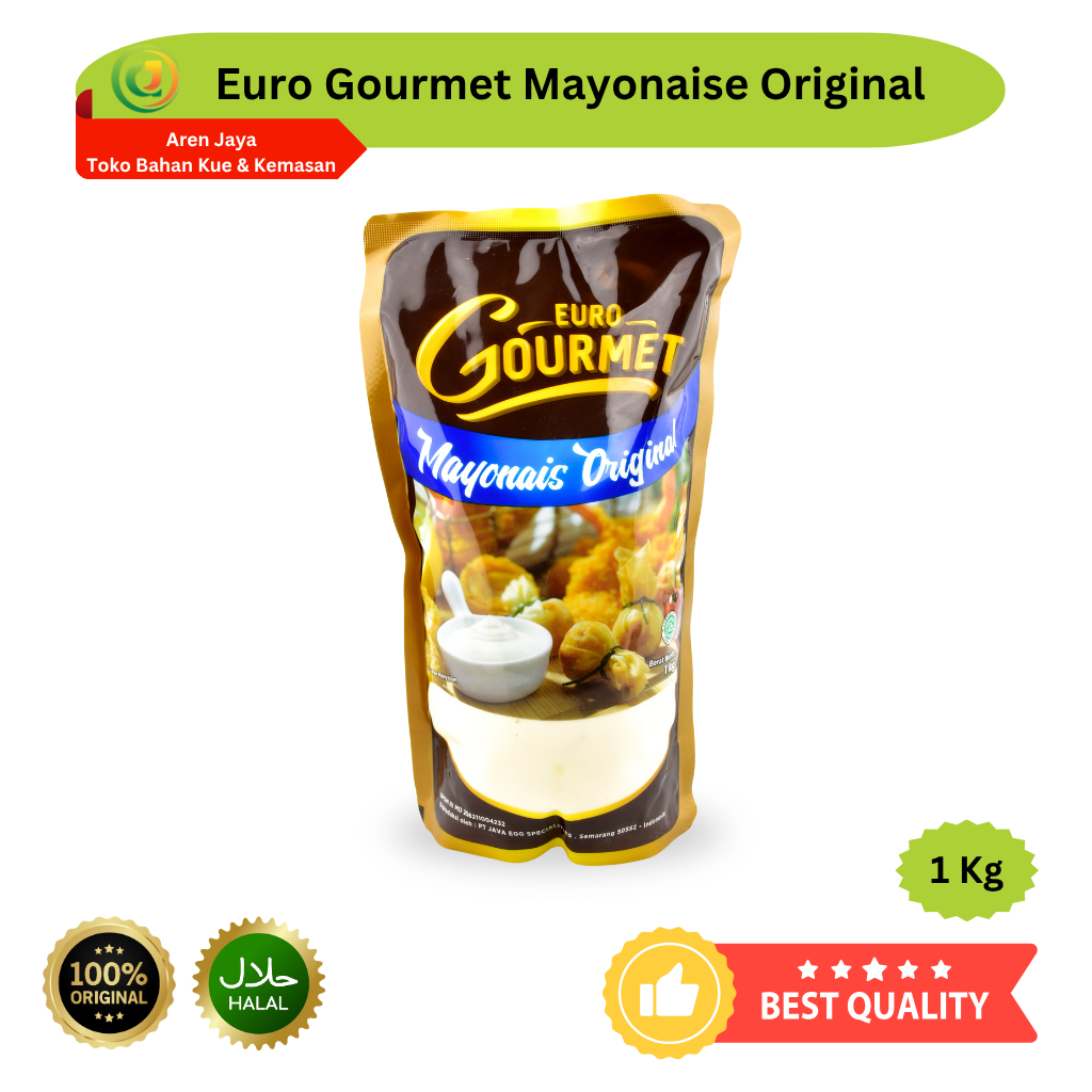 

Euro Gourmet Mayonaise Original Mayo Mayonnaise 1 Kg Original