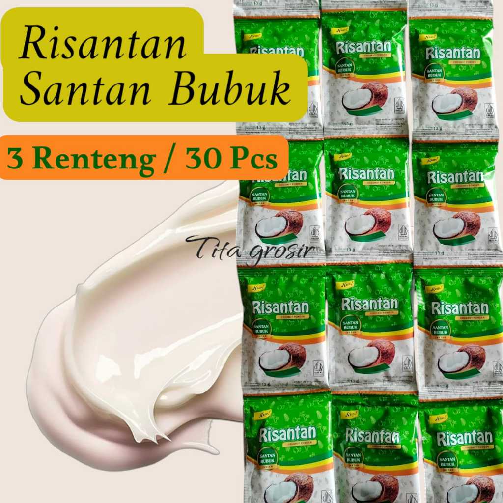 

Risantan Santan Bubuk Paket 3 Renteng / 30 Pcs