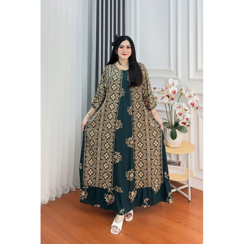 Gamis motif sultan // super jumbo // Ld 130