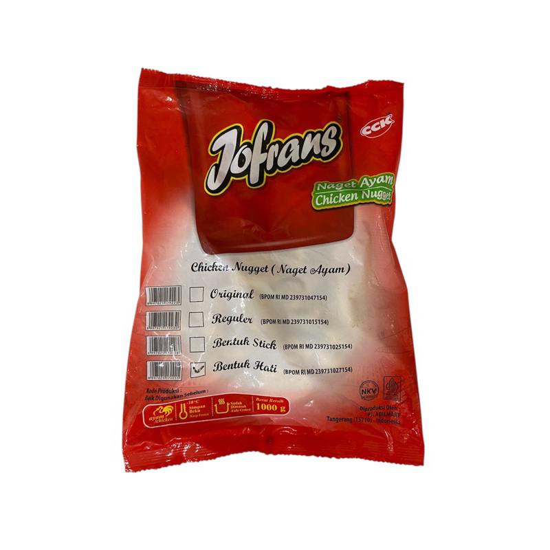 

Jofrans Naget Ayam 1kg