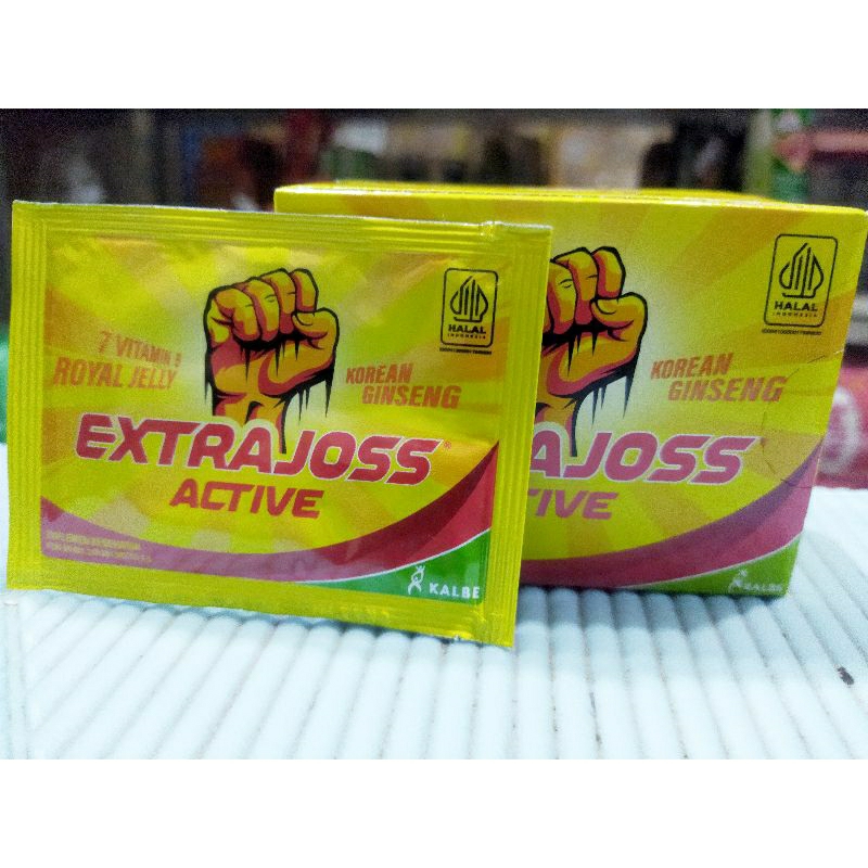 

extrajoss active 1 box isi 12 sachet x 4gr