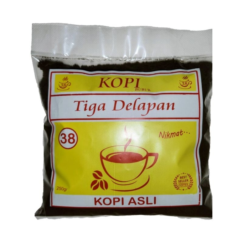 

Kopi Bubuk Robusta 250 gram - Kopi Tiga Delapan - Coffee Powder Robusta