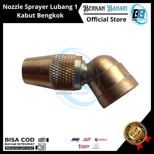 Nozzle Sprayer Lubang 1 Kabut Bengkok | Spuyer Kabut Embun 1 Lubang Sprayer Manual Elektrik KUNINGAN