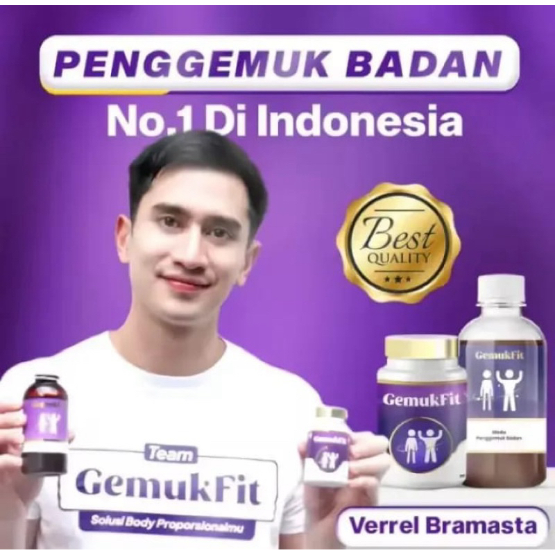 Kapsul Gemuk Fit isi  [Gemukfit Penambah Berat Badan Obat Gemuk Obat Penambah Nafsu Makan Herbal]