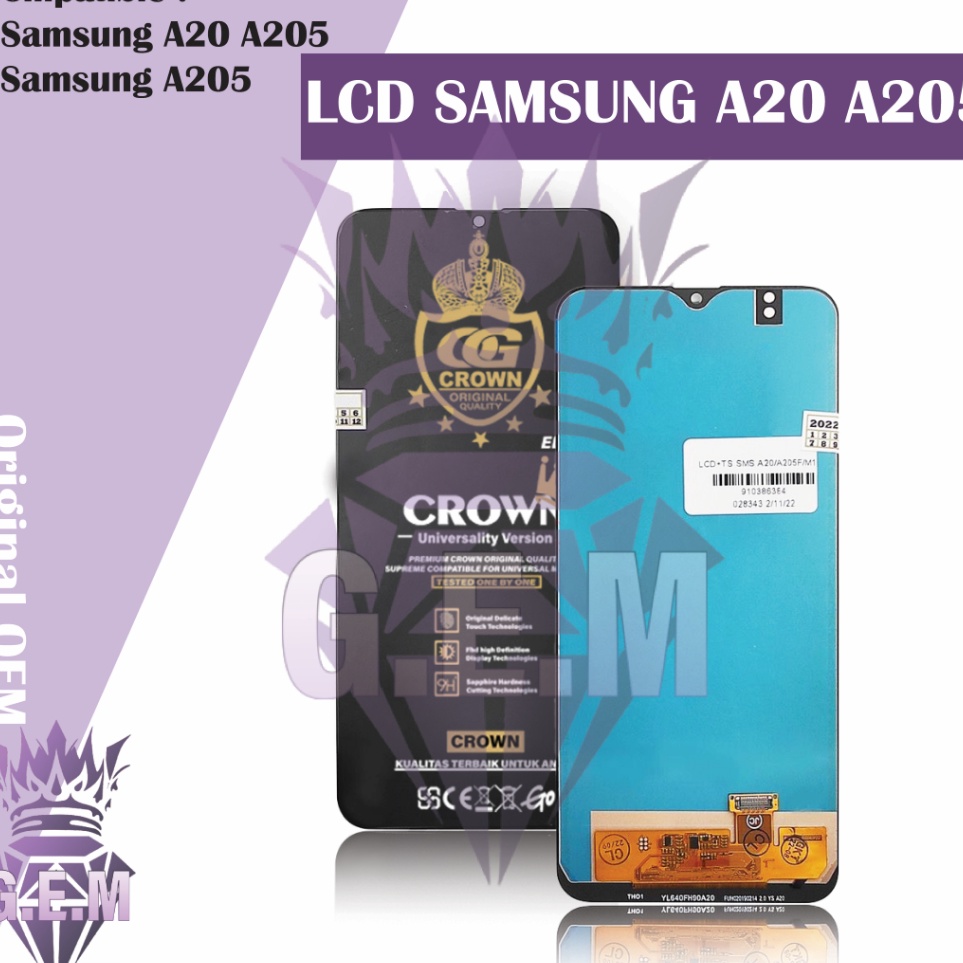 KODE N97C LCD TOUCHSCREEN SAMSUNG A2  A25 ORIGINAL