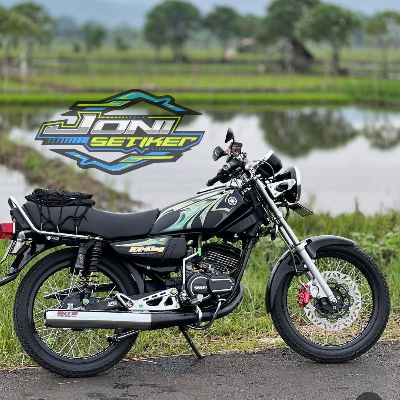 STIKER STRIPING RX KING HIJAU 2006 FULLSET EMBLEM STRIPING RX KING HIJAU BOK AKI RX KING FULLSET STR